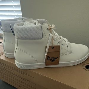 All White Dr. Martens Boots